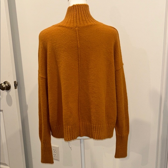 Free People Women's Vancouver Turtleneck Pumpkin Pie Sweater, Size Small - Picture 7 of 10
